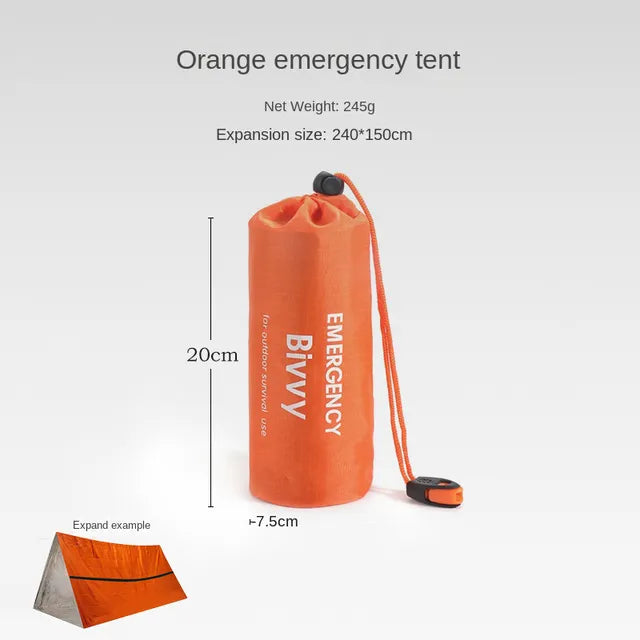 2-Person Emergency Shelter Survival Tent Kit