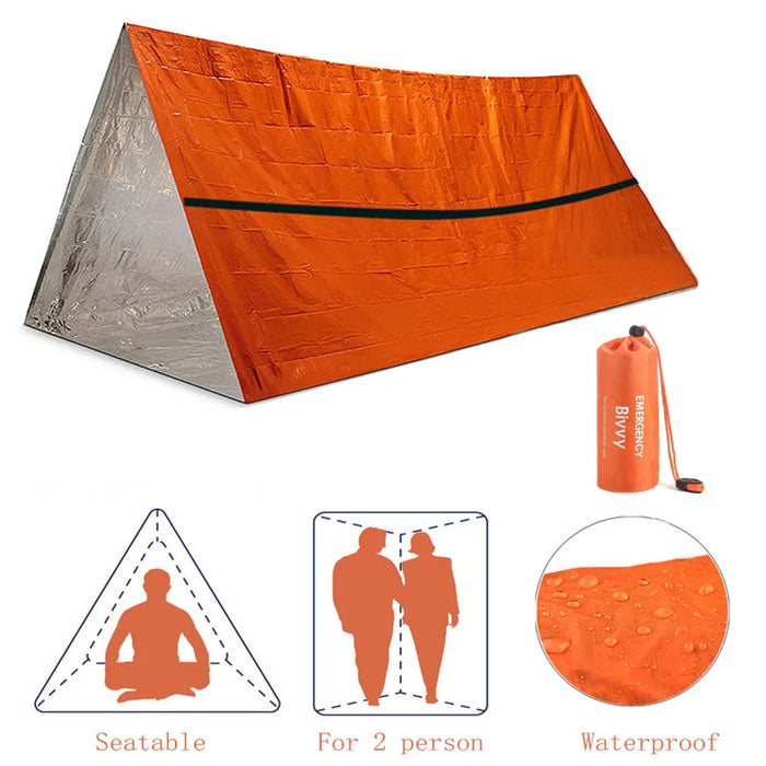 2-Person Emergency Shelter Survival Tent Kit