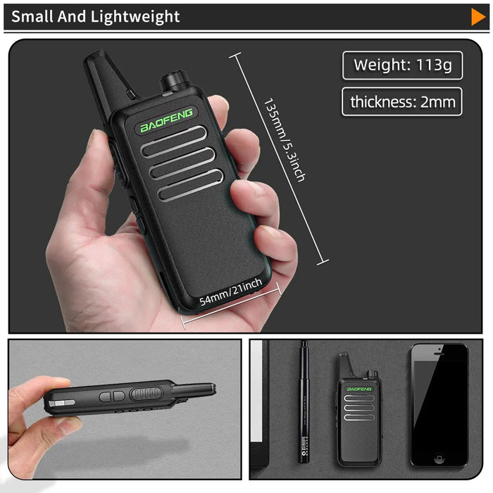 Mini Walkie Talkie BF-T20