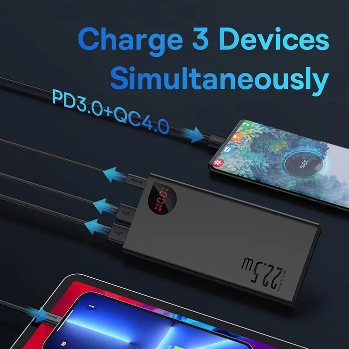 Power Bank 10000mAh with 22.5W PD Fast Charging