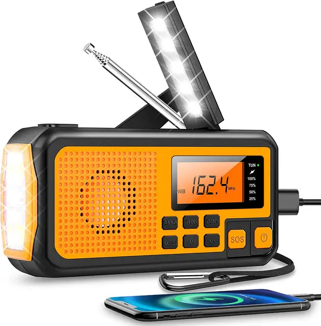 Portable Solar Radio and Power Source