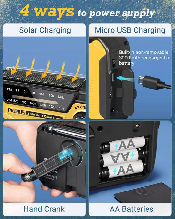 Portable Solar Radio and Power Source