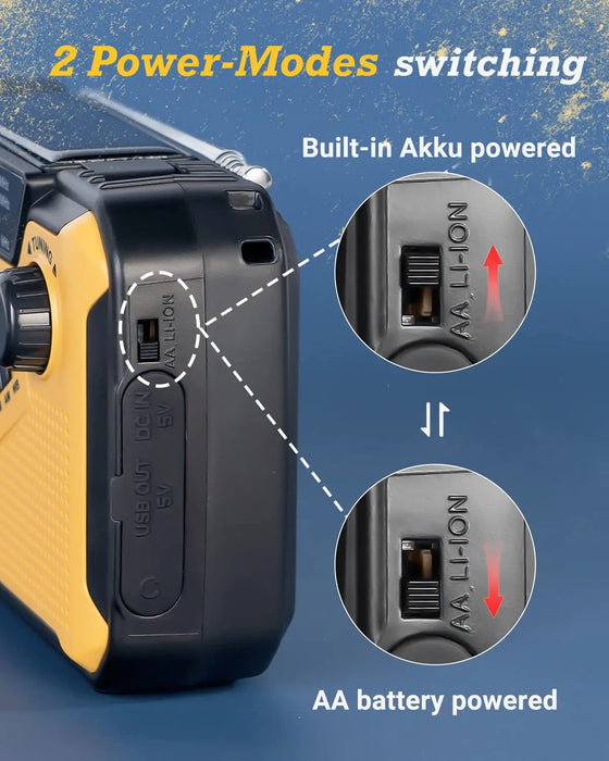 Portable Solar Radio and Power Source