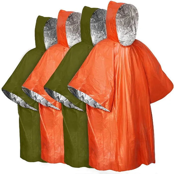 Disposable Aluminum Film Raincoat