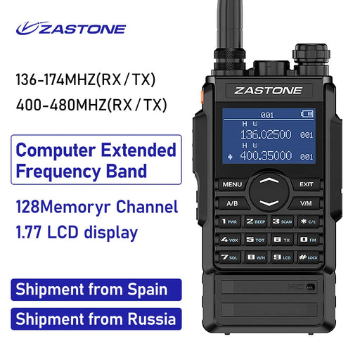 zastone M7 Walkie Talkie VHF UHF Portatile Radio 5w