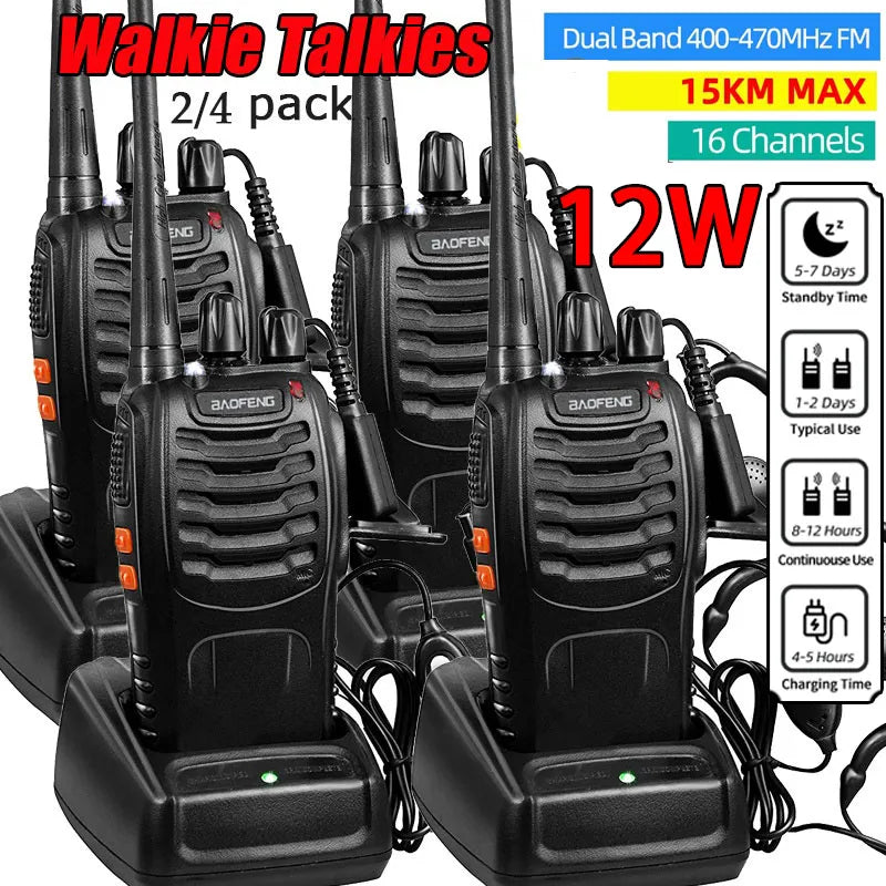 Baofeng BF-888S Walkie Talkie UHF  Transceiver USB