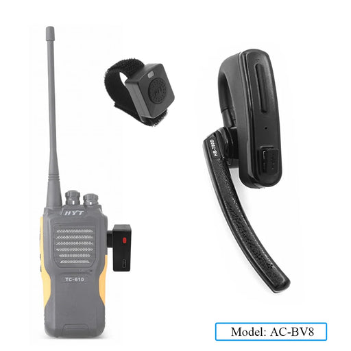 Walkie Talkie Wireless Hands-free PTT Bluetooth Headset