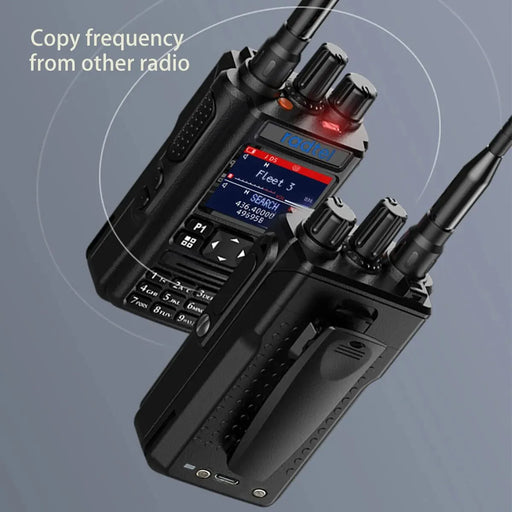 Air Band Walkie Talkie USB-C VOX SOS LCD Police Scanner Aviation