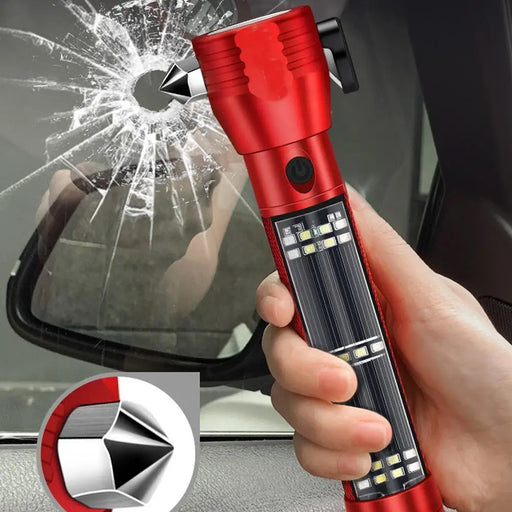 Flashlight Car Safety Hammer Flashlight Solar