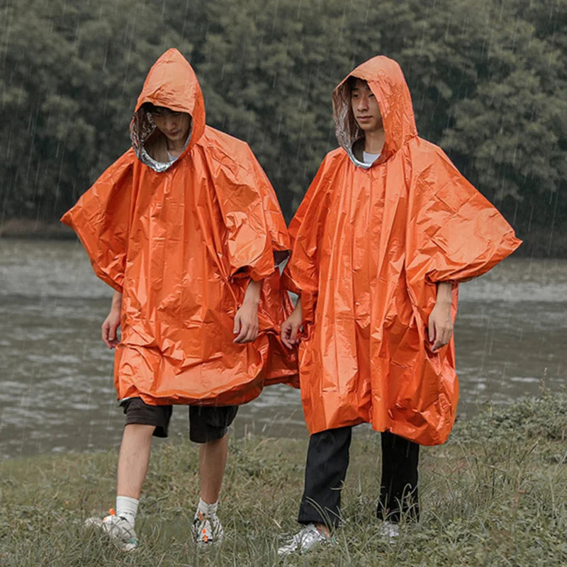 Disposable Aluminum Film Raincoat